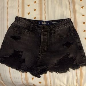 Black Hollister Jean shorts
